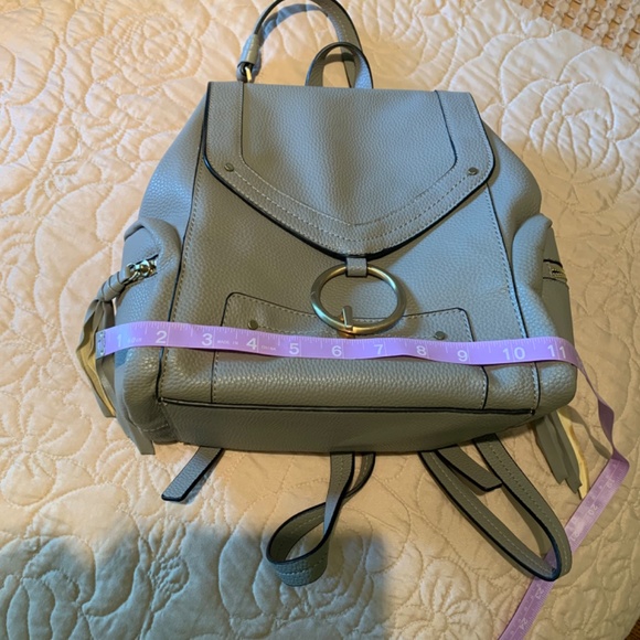 ZARA Italy 🇮🇹 Backpack Gray Fax leather - Picture 6 of 8